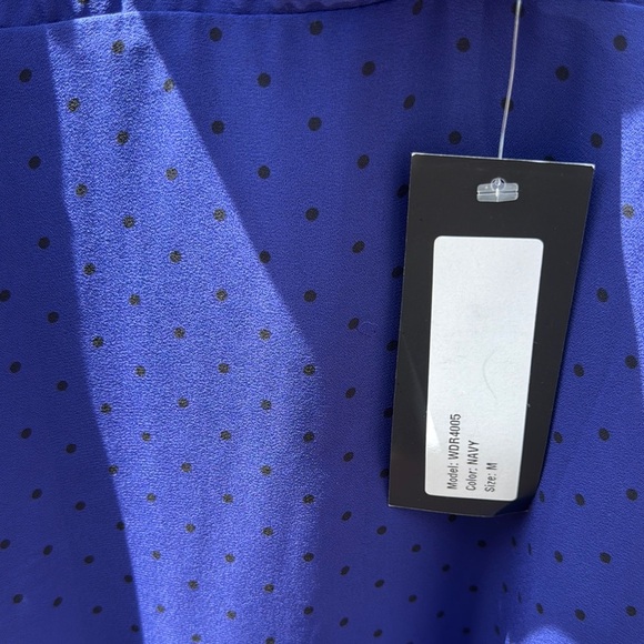 Able Blue Asymmetrical Ruffled Halter Sundress - Picture 3 of 6